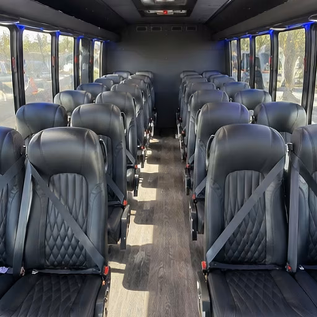 28 passenger minibus interior