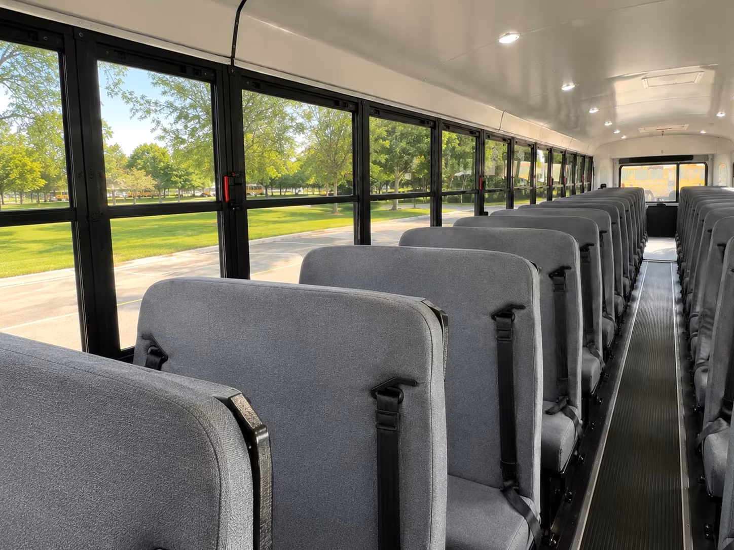 school bus inside