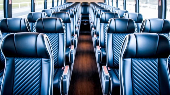 cape coral 50 passenger charter bus inside