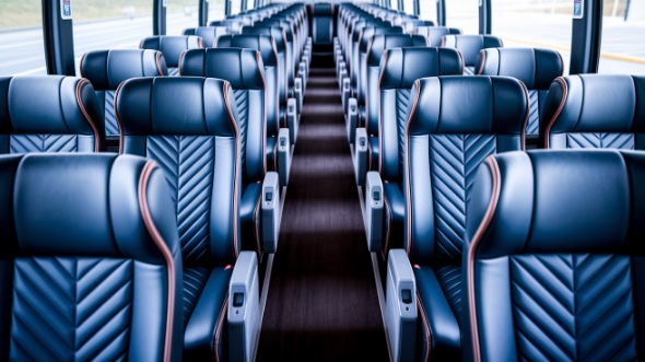 cape coral 55 passenger charter bus inside